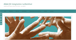 Desktop Screenshot of integrationiarbetslivet.se